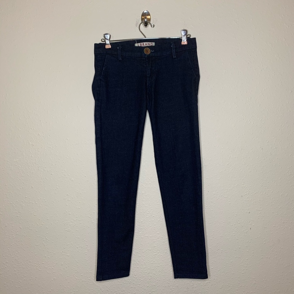J Brand Dark Wash Bea 714 Straight Trouser Jeans